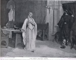 Lady Godiva et Earl Leofric, illustration de 