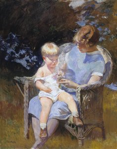 Marjorie et le petit Edmund, 1928