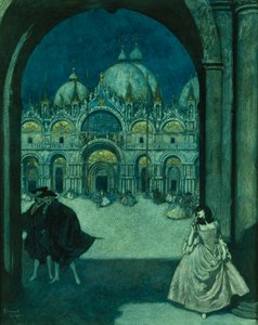 Sur la Piazza San Marco - Edmund Dulac