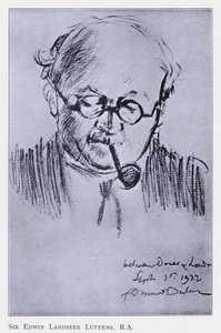 Sir Edwin Landseer Lutyens, illustration pour Souvenir de la Maison de Poupées de la Reine - Edmund Dulac