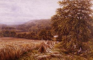 Temps de récolte sur le Dart - Edmund George Warren