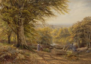 Les charbonniers près de Weybridge, Surrey, 1870 - Edmund George Warren