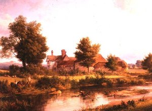 Vue de la maison Unstead, près de Bramley - Edmund Gill