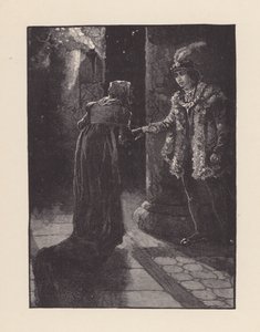 Illustration pour The Eve of St Agnes de John Keats (lithographie) - Edmund Henry Garrett
