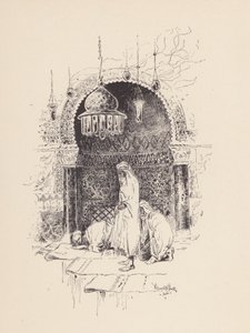Illustration pour The Eve of St Agnes de John Keats (lithographie)