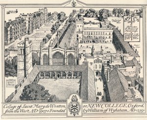 New College, Oxford, vers 1905 - Edmund Hort New