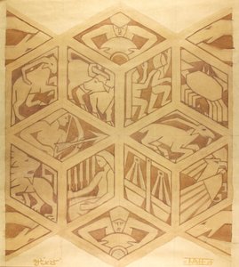 Signes du zodiaque - Art déco, avril 1934 - Edmund Hunter