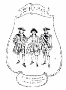 Illustration pour Les Rivaux de Sheridan (gravure)