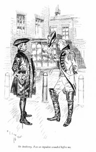 Illustration pour The Rivals de Sheridan (gravure) - Edmund Joseph (after) Sullivan
