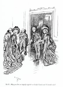 Illustration pour La School for Scandal de Sheridan (gravure) - Edmund Joseph (after) Sullivan