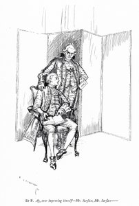 Illustration pour La School for Scandal de Sheridan (gravure) - Edmund Joseph (after) Sullivan