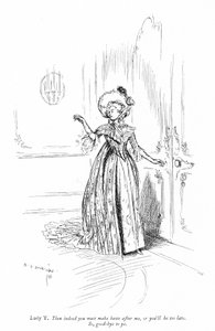 Illustration pour La School for Scandal de Sheridan (gravure) - Edmund Joseph (after) Sullivan
