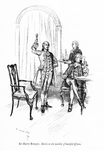 Illustration pour The School for Scandal de Sheridan (gravure) - Edmund Joseph (after) Sullivan