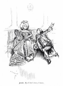 Illustration pour The School for Scandal de Sheridan (gravure) - Edmund Joseph (after) Sullivan
