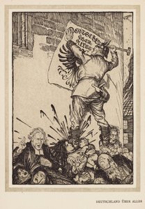 La guirlande du Kaiser : Deutschland Über Alles - Edmund Joseph (after) Sullivan
