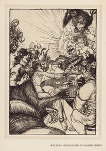 La guirlande du Kaiser : "Kultur," mangeur de crapauds pour Kaiser Comus - Edmund Joseph (after) Sullivan