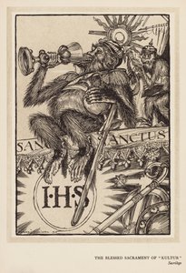 La guirlande du Kaiser : Le Saint-Sacrement de la "Kultur" - Edmund Joseph (after) Sullivan