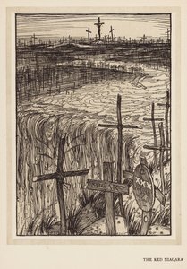La guirlande du Kaiser : Le Niagara rouge (lithographie) - Edmund Joseph (after) Sullivan