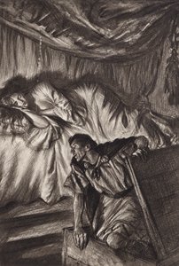 William Shakespeare : Cymbeline, Acte II, Scène 2 - Edmund Joseph (after) Sullivan