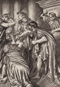 William Shakespeare : La Tragédie de Jules César, Acte III, Scène 1 - Edmund Joseph (after) Sullivan