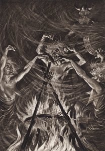 William Shakespeare : La Tragédie de Macbeth, Acte IV, Scène 1 - Edmund Joseph (after) Sullivan