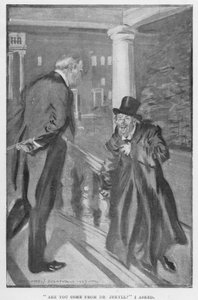 Illustration pour Dr Jekyll et Mr Hyde par R L Stevenson - Edmund Joseph Sullivan