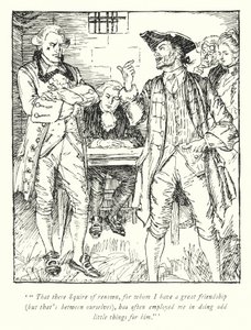 Illustration pour Le Vicaire de Wakefield par Oliver Goldsmith - Edmund Joseph Sullivan