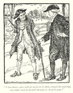 Illustration pour Le Vicaire de Wakefield par Oliver Goldsmith - Edmund Joseph Sullivan