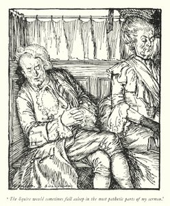 Illustration pour Le Vicaire de Wakefield par Oliver Goldsmith - Edmund Joseph Sullivan