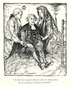 Illustration pour Le Vicaire de Wakefield par Oliver Goldsmith - Edmund Joseph Sullivan