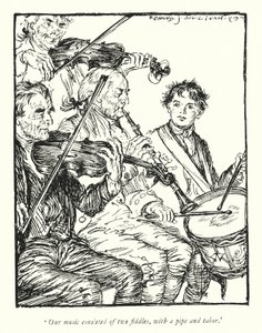 Illustration pour Le Vicaire de Wakefield par Oliver Goldsmith - Edmund Joseph Sullivan