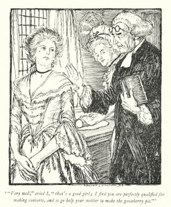 Illustration pour Le Vicaire de Wakefield par Oliver Goldsmith - Edmund Joseph Sullivan