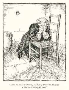 Illustration pour Le Vicaire de Wakefield par Oliver Goldsmith (lithographie) - Edmund Joseph Sullivan