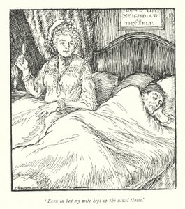 Illustration pour Le Vicaire de Wakefield par Oliver Goldsmith (lithographie) - Edmund Joseph Sullivan