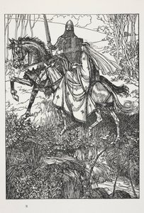 Sir Launcelot et la reine Guenièvre, illustration de 
