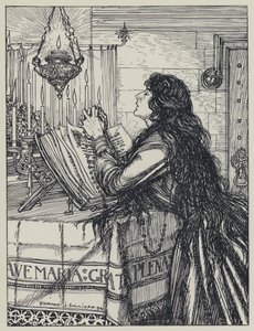 Illustration de Tennyson pour A Dream of Fair Women and Other Poems - Edmund Joseph after Sullivan