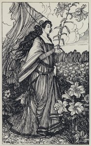 Illustration de Tennyson pour A Dream of Fair Women and Other Poems - Edmund Joseph after Sullivan