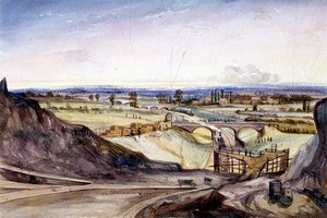 Vue générale de Hampstead, Londres, 1837 - Edmund Marks