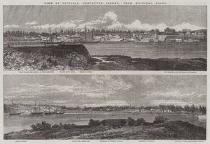 Vue de Victoria, Île de Vancouver, depuis Hospital Point