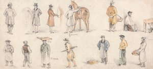 Études de commerçants et de palefreniers