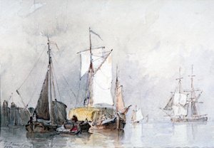 Une barge de foin hollandaise - Edmund Thornton Crawford