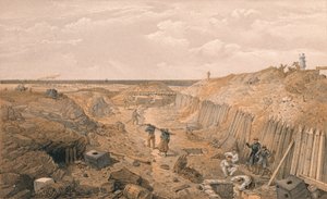 Fossé du bastion Du Mat, 1856 - Edmund Walker