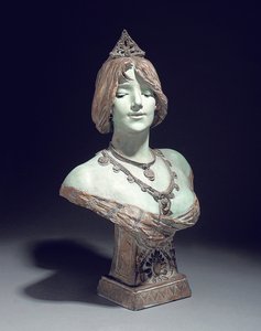 Buste modelé comme Sarah Bernhardt, Exposition Universelle, Paris