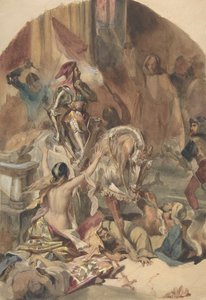 Massacre de Nesle 1472, XIXe siècle - Édouard Alexandre Odier