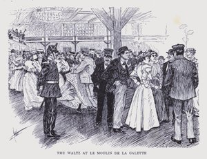 Paris bohème : La valse au Moulin de la Galette (litho)
