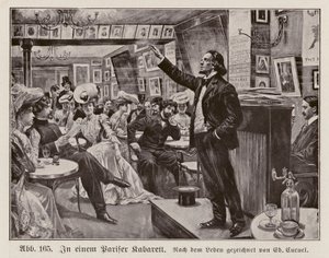 Dans un cabaret parisien (gravure)