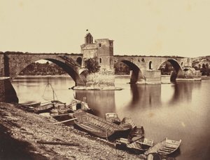 Avignon. Pont St Benezet - Édouard Baldus