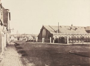 Pignon sud de la gare de Boulogne, vers 1855 - Édouard Baldus