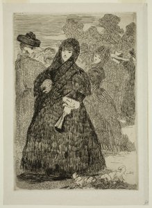 Au Prado - Edouard and Bracquemond Felix Joseph Auguste Manet