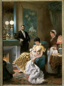 Avant le bal - Edouard Debat Ponsan